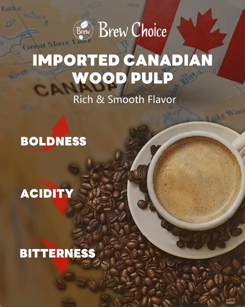Brew Choice Disposable Small Coffee Filters,100PCS Unbleached Basket Coffee Paper Filter for Ninja Pods & Grounds Specialty Single-Serve Coffee Maker PB051 PB041, Kalita Wave Dripper 155, 1-2 Cup - Image 5